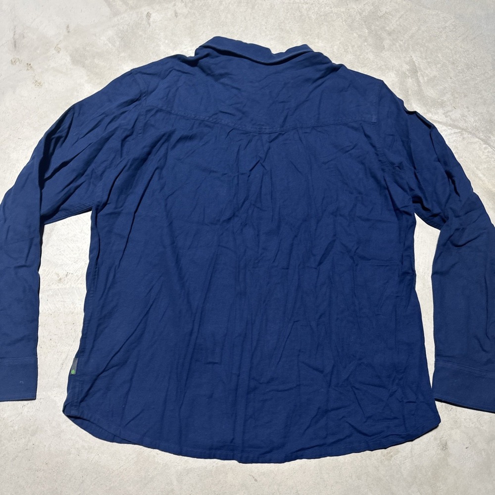 $95 Stio Miter Stretch Lightweight Flannel Shirt - Men's SZ XL NWT Blue - Picture 10 of 11